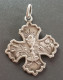 Pendentif Médaille Croix Religieuse Fin XIXe Argent 800 "Souvenir De Communion" Religious Medal - Religion & Esotericism