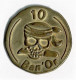 JOLI JETON METALIQUE / ORIGINE : BANANIA / 10 BAN.OR / 27 Mm / 6.41 G - Other & Unclassified