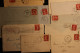 FRANCE LOT DE 25 LETTRES POUR MEYRUEIS (LOZERE) AVEC N°135 10c Rouge SEMEUSE FOND PLEIN - Covers & Documents