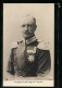 AK Kronprinz Friedrich Aug. Von Sachsen In Uniform Mit Orden  - Familles Royales