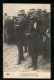 CPA President Poincare In Uniform At The Front With The Troops  - Hommes Politiques & Militaires