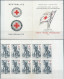 FRANCE,French, Croix Rouge  - Red Cross 1953 - 1954 - 1955  , 3 Booklets With Blocks Of MNH Stamps,Rare - Red Cross