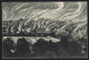 AK Donaueschingen, Brandkatastrophe 1908, Teilansicht  - Catastrophes