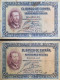 SPAIN BANKNOTE LOT 25 PESETAS 1926 F/VF / BILLETE ESPAÑA LOTE 2 BILLETES *COMPRAS MULTIPLES CONSULTAR* - 1-2-5-25 Pesetas