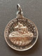 Pendentif Médaille Religieuse Argent 800 Fin XIXe "Saint Michel Terrassant Le Dragon / Le Mont Saint Michel" - Religion &  Esoterik