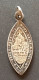 Pendentif Médaille Religieuse Argent 800 Fin XIXe "Saint Michel Terrassant Le Dragon / Le Mont Saint Michel" - Religion & Esotericism