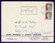 Ref 1648 - 1962 Super Advertising Cover Hotel Mondial - Menton France 50c Rate To Wales - Music Festival Slogan - Covers & Documents
