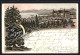 Lithographie Tutzing / Starnberger See, Blick Zum Hotel Simson  - Tutzing