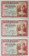 SEQUENTIAL NUMBER SPAIN BANKNOTE LOT 10 PESETAS 1935 UNCIRCULATED UNC BILLETE ESPAÑA TRIO SC*COMPRAS MULTIPLES CONSULTAR - 10 Pesetas