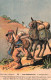 Militaria - Cpa Illustrateur DRACK OUT - Aux Manoeuvres - Soldat Tirant Son Mulet En Algérie - Humour Himoristique - Humor