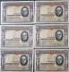 SEQUENTIAL NUMBER SPAIN BANKNOTE LOT 50 PESETAS 1935 AUNC /EBC+ LOTE 6 BILLETES ESPAÑA *COMPRAS MULTIPLES CONSULTAR - 50 Pesetas