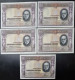 SEQUENTIAL NUMBER SPAIN BANKNOTE LOT 50 PESETAS 1935 AUNC /EBC+/EBC LOTE 5 BILLETES ESPAÑA *COMPRAS MULTIPLES CONSULTAR - 50 Pesetas