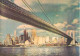 United States New York Brooklyn Bridge Lenticular Stereo 3D Postcard Format 11 X 16 Cm - Puentes Y Túneles