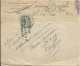 FRANCE  LETTRE TAXE VOIRIE 1c CAEN ( CALVADOS ) POUR NICE ( ALPES MARITIMES ) DE 1921 LETTRE COVER - 1921-1960: Modern Period