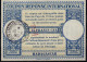 MADAGASCAR  Lo15  Handstamp 20 / 15 FRANCS CFA Int. Reply Coupon Reponse Antwortschein IRC IAS  O TANANARIVE 28.06.57 - Storia Postale