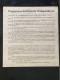 Tract Presse Clandestine Résistance Belge WWII WW2 'Programme Du Front De L'Indépendance' Printed On Both Sides - Documents