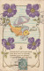 XXX -  1er AVRIL - " VIEILLE SANS DENTS ... " - POISSON  AVEC OMBRELLE , COIFFE - DECOR FLORAL ART DECO - 1 April (aprilvis)
