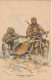 XXX - " CAVALERIE MOTORISEE  " - FUSILIERS  1938 - ILLUSTRATEUR M. TOUSSAINT - CARTE PUBLICITAIRE " BYRRH "- 2 SCANS - Ausrüstung