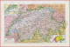 Carte De La Suisse Avec Chemin De Fer, Route Pastorale. Carte Des Langues Et Religions... Divers Vues. Larousse 1948. - Documents Historiques