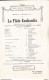 Programme Opera 1910 THEATRE PARIS LA FLUTE ENCHANTEE PUB DESSIN MUCHA - Programme