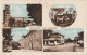 XXX -(40) SOUVENIR DE BUGLOSE - CARTE MULTIVUES COLORISEE : CAFE DES PELERINS , MAISON SAINT LOUIS - 2 SCANS - Otros & Sin Clasificación