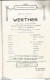 TF / Vintage Actress Program Theater Opéra / Programme THEATRE Publicité MUCHA 1911 WERTHER Merentié - Programs