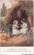 AJRP4-0383 - ENFANTS - STE THERESE DE L'ENFANT JESUS A 4 ANS, COMPTANT SES PRATIQUES DE VERTU AVEC SA SOEUR CELINE  - Kinder-Zeichnungen