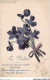 AJRP9-0911 - FLEURS - LA VIOLETTE - COMME TOI MIGNONNE VIOLETTE SI DISCRETE - VIVONS CACHES GAIS AMOUREUX - Flowers
