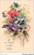 AJRP8-0823 - FLEURS - JE VOUS SOUHAITE UNE ANNEE DE JOIE - PENSEE - Flowers