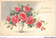 AJRP8-0805 - FLEURS - ROSE DANS UN VASE  - Blumen