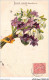 AJRP8-0801 - FLEURS - BOUQUET DE VIOLETTE - Flowers