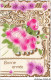 AJRP8-0789 - FLEURS - BONNE ANNEE - ROSE - Blumen