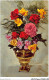 AJRP10-1002 - FLEURS - POT DE ROSES - BONNE FETE - Fleurs