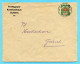 Brief Schiers 1928 - Portofreiheit Nr. 1111 - Absender: Prätigauer Krankenhaus - Franquicia