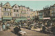 XXX -(60) BEAUVAIS - UN COIN DU MARCHE PLACE DE L' HOTEL DE VILLE - ANIMATION - ETALS - CARTE COLORISEE - 2 SCANS - Beauvais
