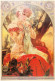 CPM- Alphonse MUCHA - Art Nouveau - Lefèvre-Utile _ SARAH BERNHARDT *1904*SUP*** Scan Recto/Verso - Mucha, Alphonse