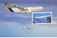 CARTE MAXIMUM #23577 NOUVELLE CALEDONIE NOUMEA 1994 1ERE LIAISON PARIS NOUMEA AIRBUS A340 TONTOUTA AERODROME AIR FRANCE - Maximum Cards