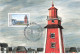 CARTE MAXIMUM #23645 SAINT PIERRE ET MIQUELON 1992 LES PHARES PHARE DU FEU ROUGE - Maximumkaarten