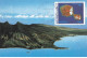 CARTE MAXIMUM #23500 POLYNESIE FRANCAISE PAPEETE 1992 VUE DE L ESPACE TAHITI - Maximumkarten