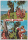 Polynésie Française Tahiti Carte Postale Timbre Résidence Du Gouverneur Stamp Air Mail Postcard To Rochester Usa - Lettres & Documents