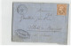 LETTRE FRANCE #28740 BEAUFORT POUR VILLARD DE BEAUFORT 374 CACHET BOCHET TANNEUR 1868 - 1862 Napoléon III.