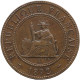 LaZooRo: French Indochina 1 Cent 1892 XF - Frans-Indochina