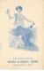 51 REIMS #25323 CHAMPAGNE VICTOR CLICQUOT MAISON FONDEE EN 1892 FEMME BOUTEILLE COUPE ILLUSTRATEUR BLEUE - Reims