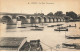 78 POISSY #24055 LE PONT PERSPECTIVE BATEAUX CANOTS BARQUES PECHE PECHEURS - Poissy