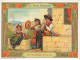 CHROMO #CL29656 AU BON MARCHE PIFFERARI A NAPLES ENFANTS MUSICIENS TAMBOURIN  PARIS LAAS PECAUD 16X11,5 CM - Au Bon Marché