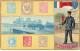 POSTE FRANCAISE #27074 FACTEUR REPRESENTATION TIMBRES VUE PARIS PONT LA SEINE - Postal Services