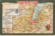 SUISSE #32117 CANTON DE GENEVE ET MONT BLANC CARTE PLAN MAP ARMOIRIE EDIT DENEREAZ SPENGLER - Genève