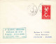 FRANCE #36361 1 ERE LIAISON AERIENNE DE NUIT PARIS POITIERS 1958 - Briefe U. Dokumente