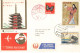JAPON JAPAN #36358 AIR LINES FIRST POLAR 1961 LONDON ENGLAND - Cartas & Documentos
