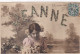 XXX Nw- PRENOM JEANNE - FILLETTE AVEC FLEURS , DECOR CHAMPETRE - OBLITERATION 1904 - Prénoms